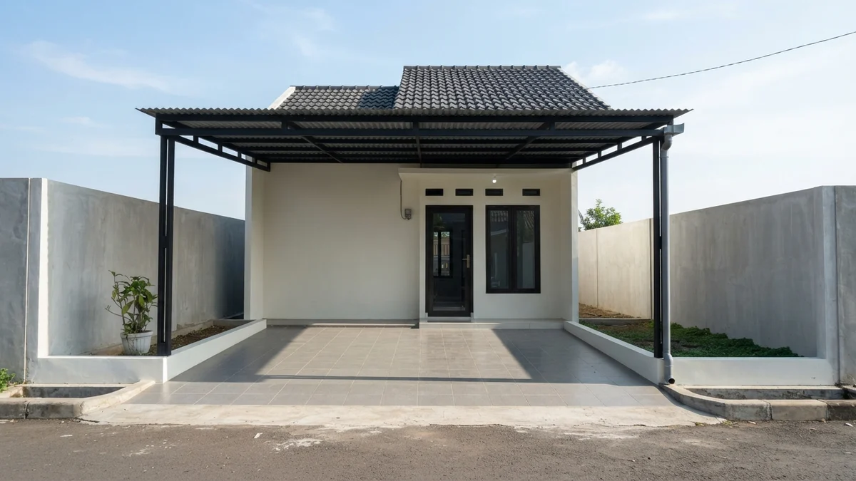 Sesudah: Baja Ringan Spandek Pasir