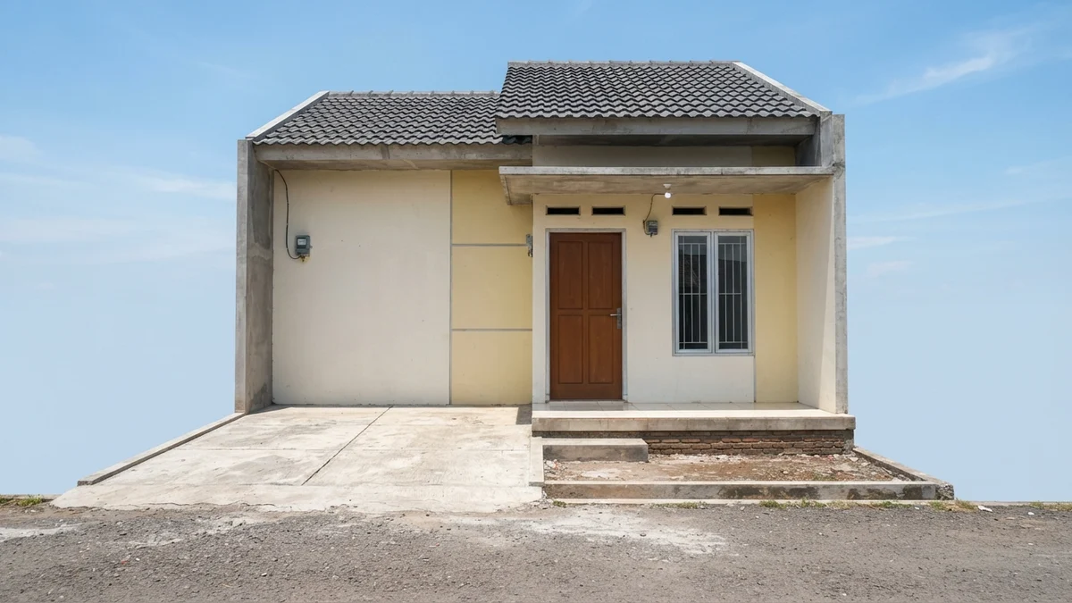 Kondisi Awal: Carport 3x4.5m Tanpa Kanopi