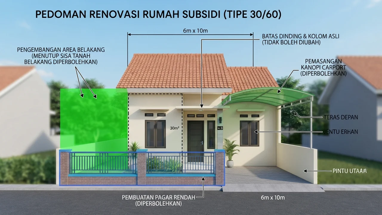 Panduan Arsitektural: Zona Boleh Direnovasi vs Struktur Terlarang