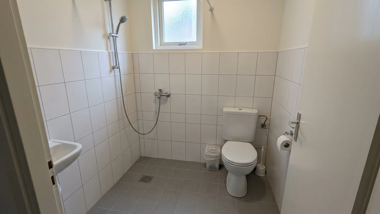 Ide 3: Kamar Mandi Bersih Shower & Kloset Duduk Menggantikan Bak Fiber